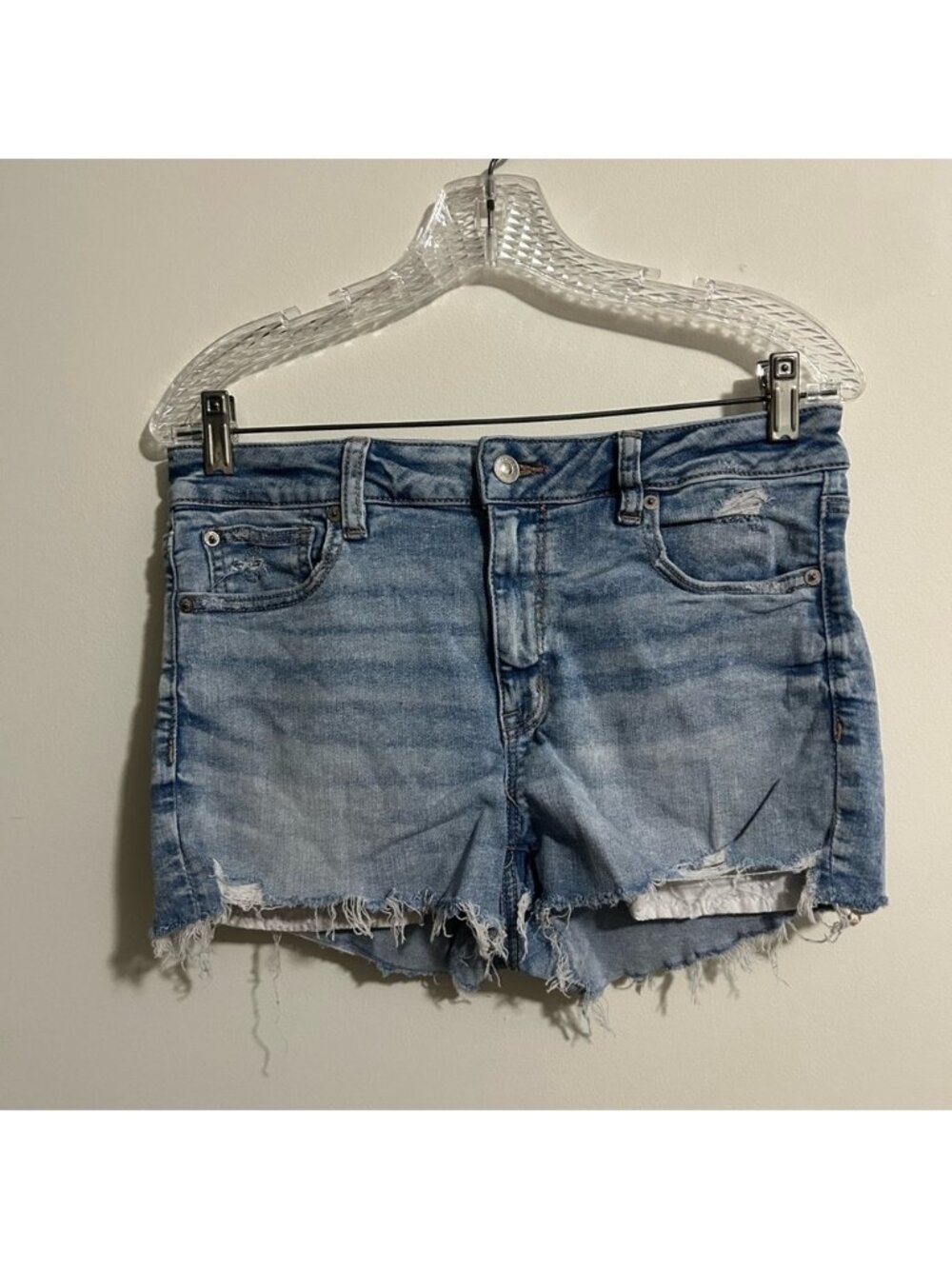 American Eagle High Waisted Shortie Jean Shorts